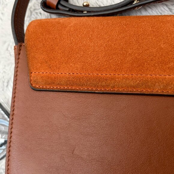 Chloe Faye Leather Suede Small Crossbody Bag - Picture 4 of 13